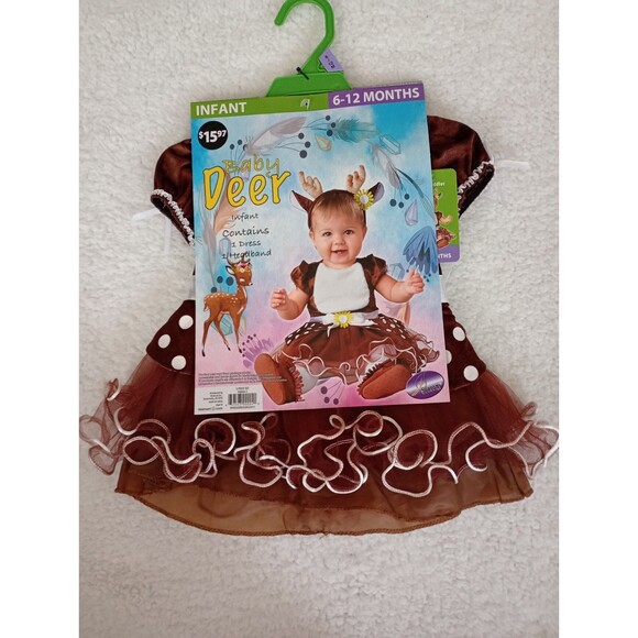 NWT InCharacter Baby Deer Costume Size 6-12 Months - Picture 1 of 4